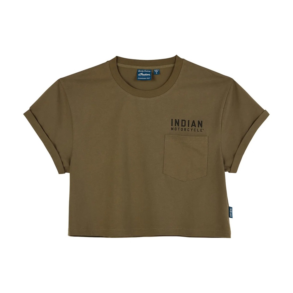 Indian Motorcycle Women's Brown Crop Top